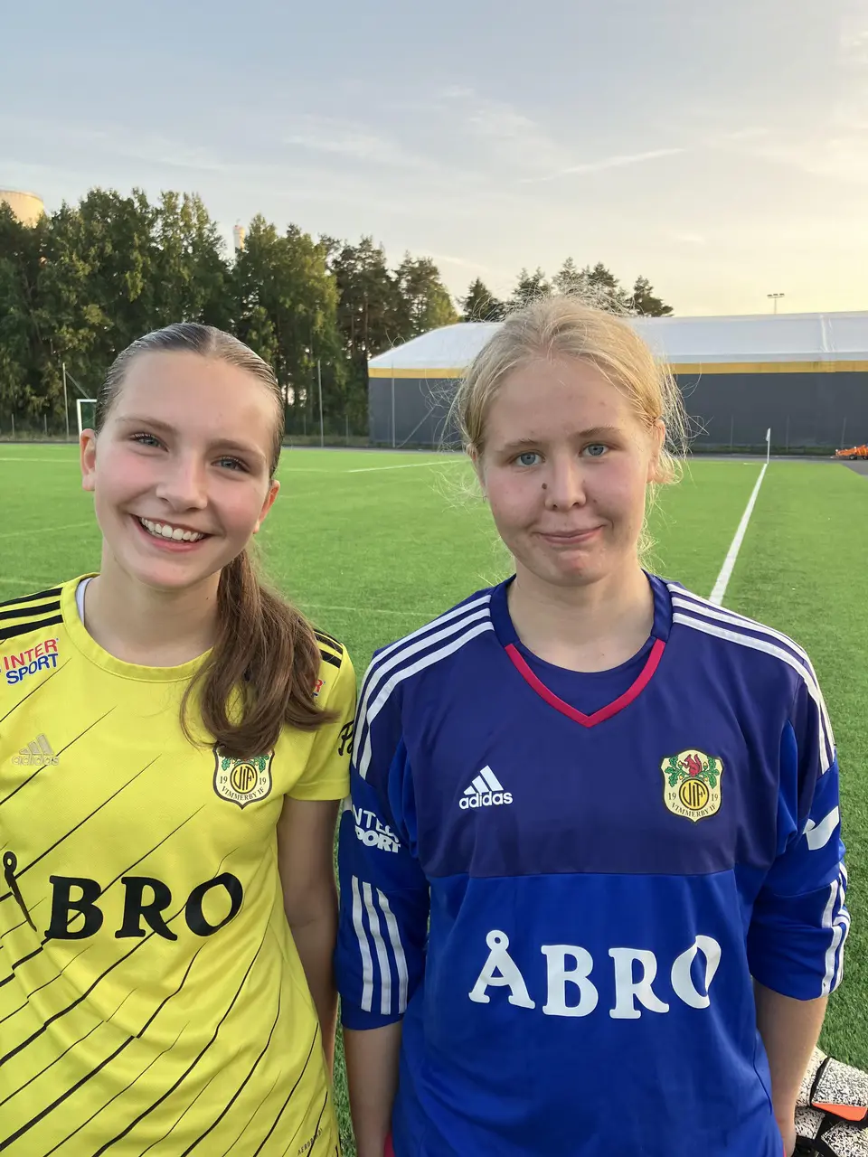Första div 3.målet av Stina och Ida som va mycket bra burlejon med ruggiga räddningar