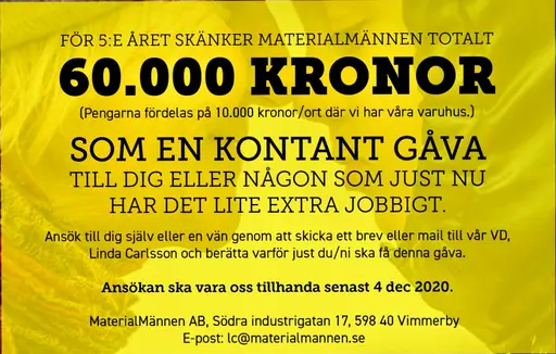 FFA fick en fin julgåva idag av MM Hope genom VDn Linda Carlsson