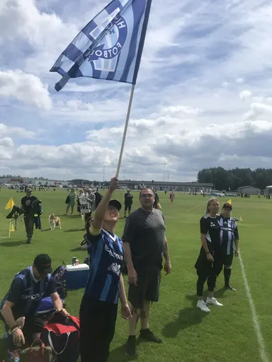 Bra väder och kul med matcher