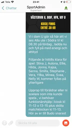 Hemmafutsal fast i södra Vi