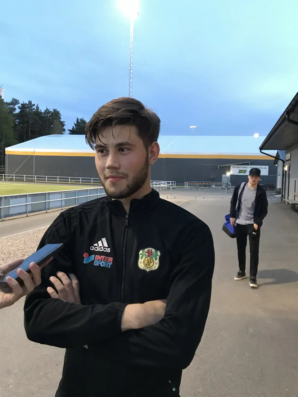 Nöjd Sandholm i mediazonen efter matchen
