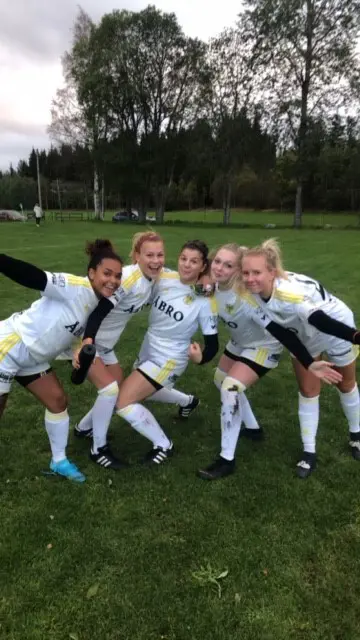 Några av våra glada krigare efter matchen!!!