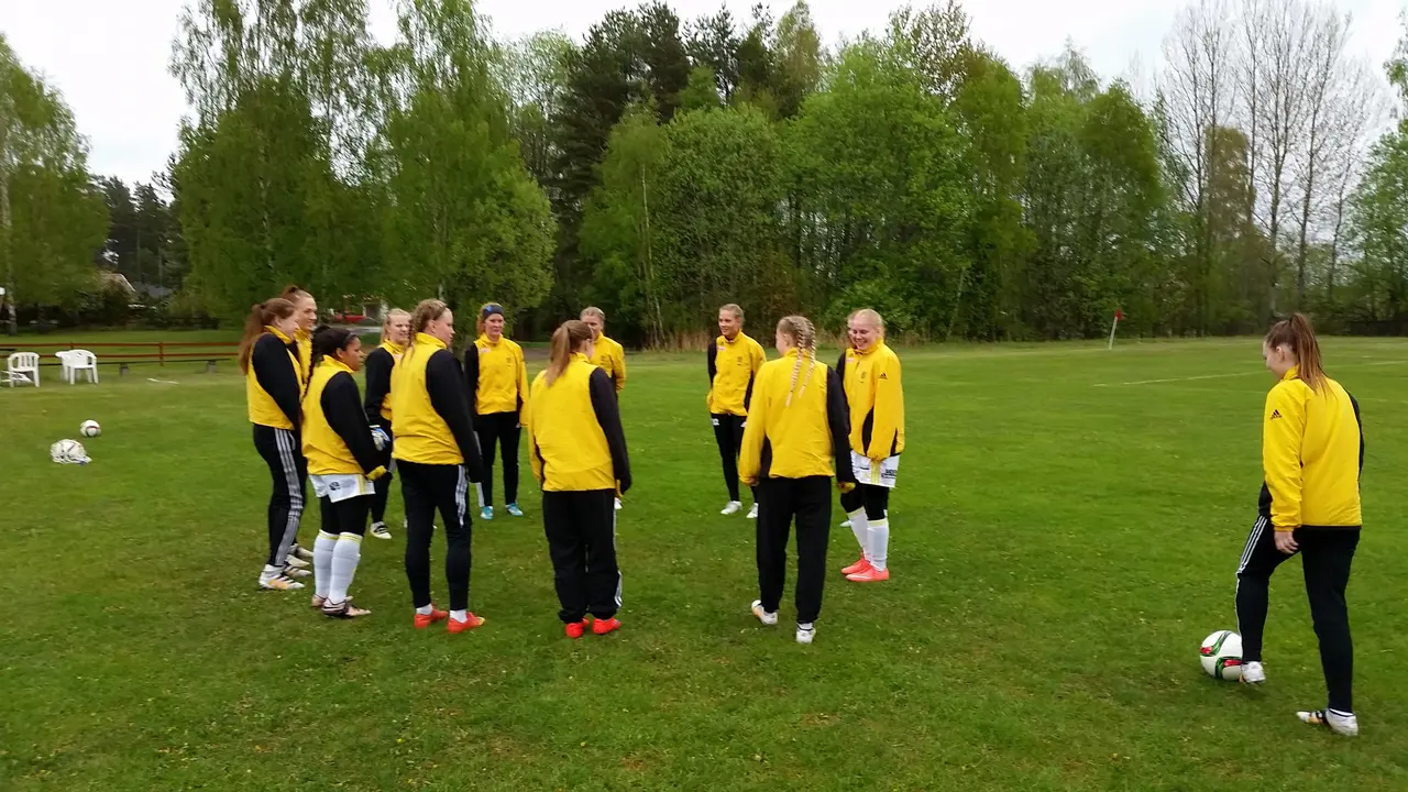 Uppvärmningen ska starta.