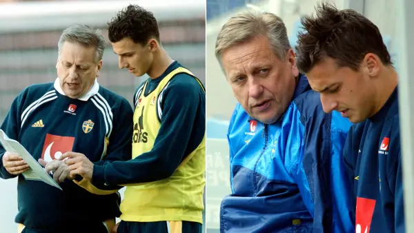 Landslagsuppdrag tillsammans med en ung Zlatan Ibrahimović