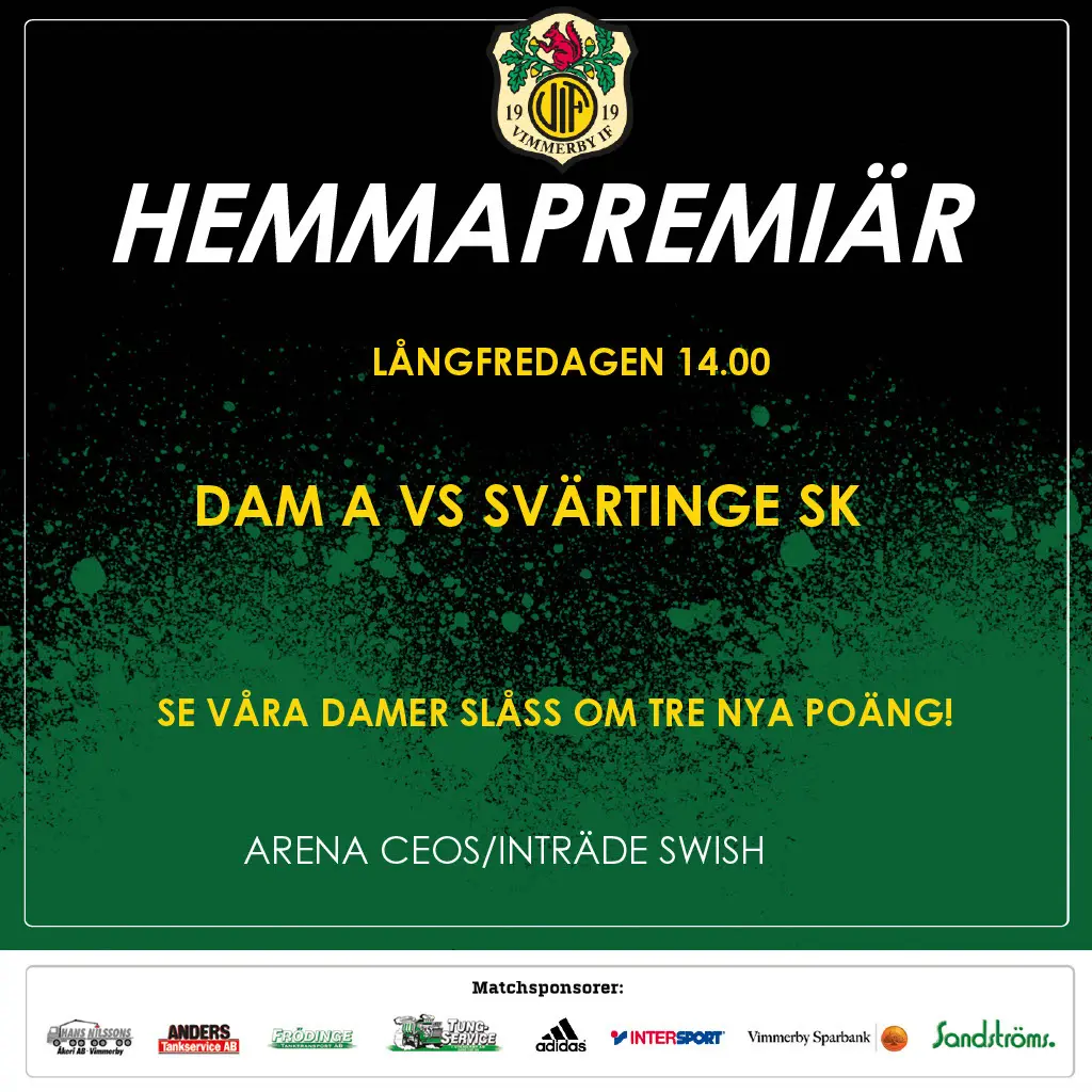 Äntligen hemmapremiär, hoppas vi ses på Arena Ceos