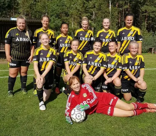 Laget som spelade mot Södra vi där Molly G gjorde 6 av målen
