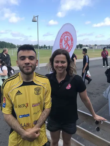 Bra väder och kul med matcher
