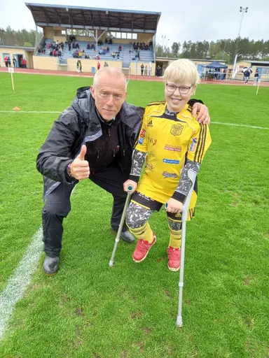 Lagbild från Kalmarmstchen , debutanten Isak, och tvillingarna som fixade segern mot Eksjö