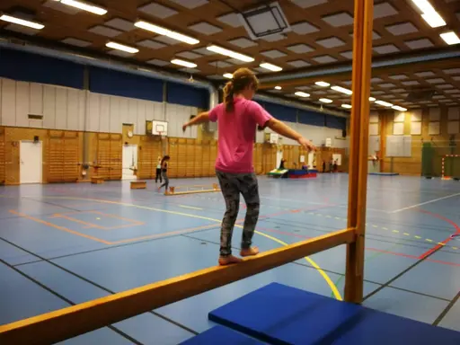 Gymnasterna fick själv bestämma vad vi skulle göra, det blev en gymnastikhinderbana som avslutades med en massagesaga.