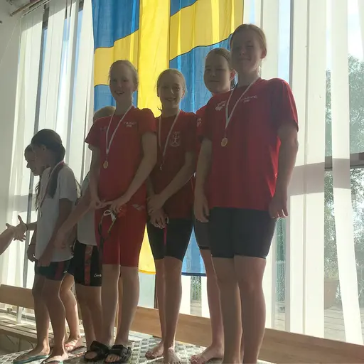 Medaljörerna från 4x50m medley