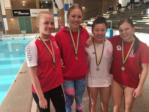 Lagkappslagen som togs sig vidare på både 4x100m frisim och 4x100m medley!