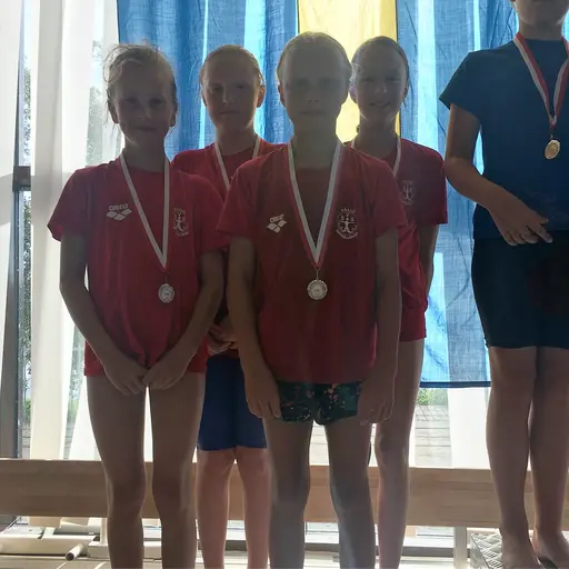 Medaljörerna från 4x50m medley