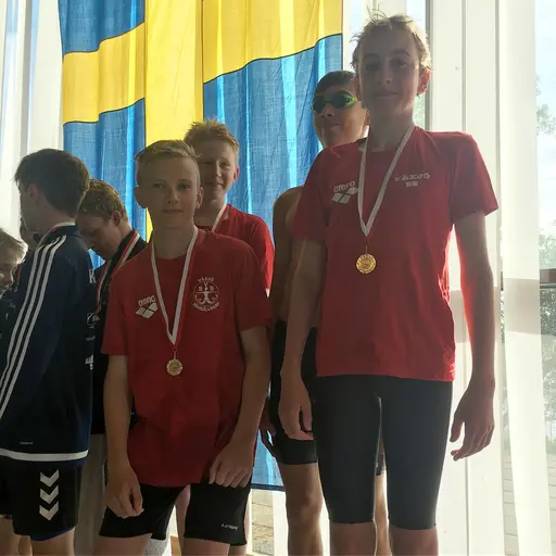 Medaljörerna från 4x50m medley