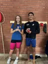 Alicia och Adrian klubbmästare på 200 IM broken