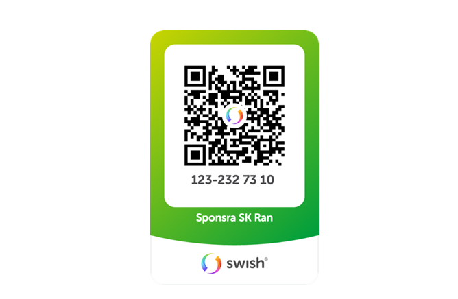 Sponsra direkt via Swish