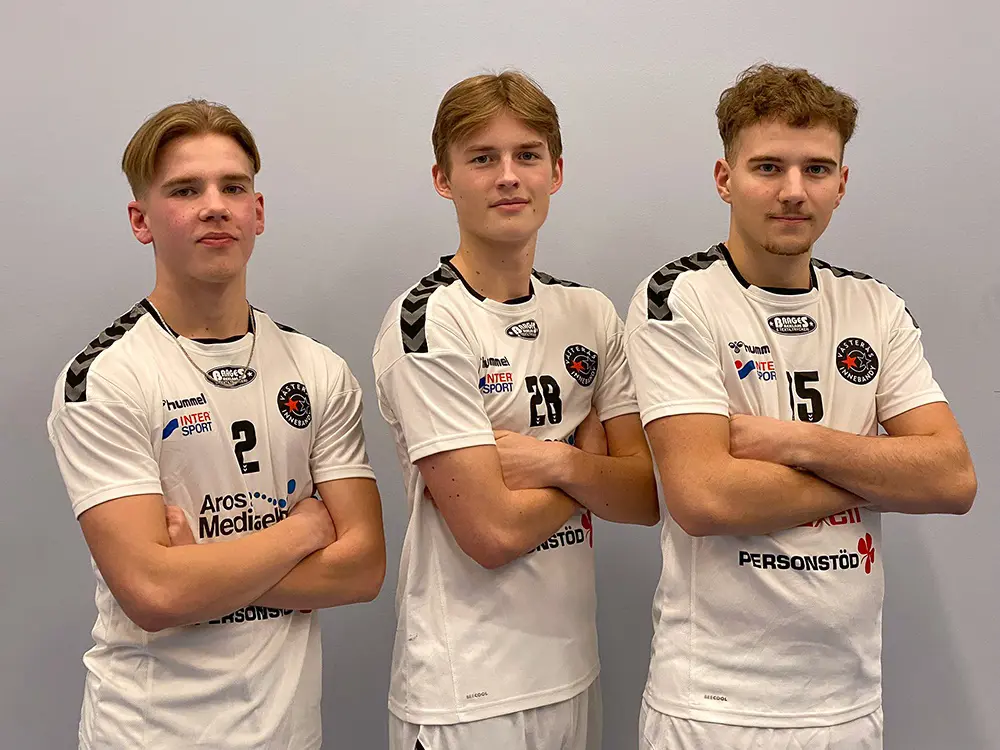 Kazper Vanninen, Felix Enberg och Gabriel Engström har alla tre visat framfötterna under säsongen. Foto: VIB