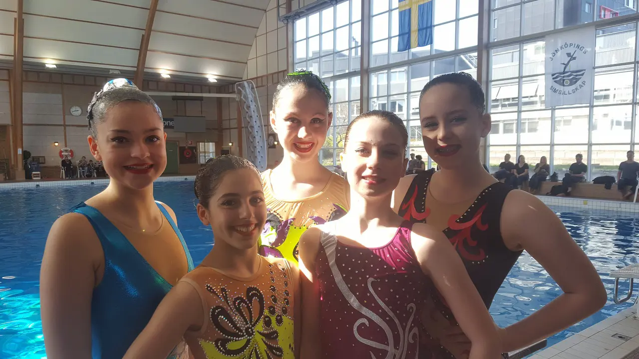 Bild på våra solister Florencia, Danai, Klara, Amanda och Agnes.