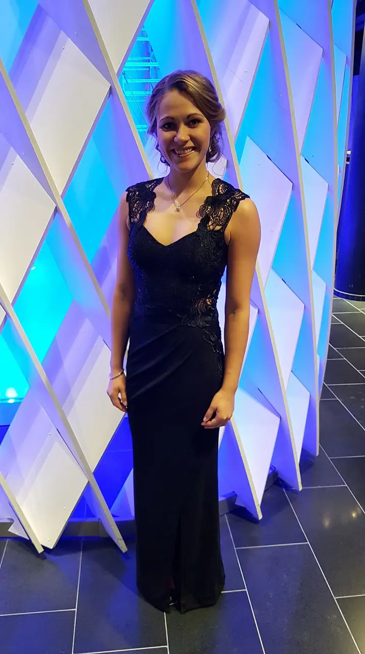 Malin Gerdin, på plats på Idrottsgalan 2018