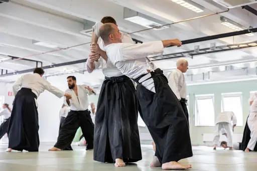 HT-24 invigde vi med ett träningsläger, där Dainius Šilingas från Litauen och vår egen Magnus Ohlsson instruerade. Ett härligt läger med aikidokas från Sverige & Litauen! Foto: Gabriel Brandström