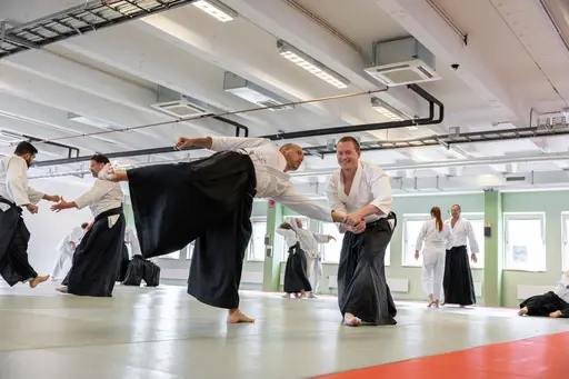 HT-24 invigde vi med ett träningsläger, där Dainius Šilingas från Litauen och vår egen Magnus Ohlsson instruerade. Ett härligt läger med aikidokas från Sverige & Litauen! Foto: Gabriel Brandström