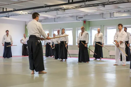 HT-24 invigde vi med ett träningsläger, där Dainius Šilingas från Litauen och vår egen Magnus Ohlsson instruerade. Ett härligt läger med aikidokas från Sverige & Litauen! Foto: Gabriel Brandström