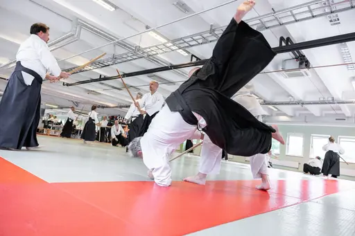 HT-24 invigde vi med ett träningsläger, där Dainius Šilingas från Litauen och vår egen Magnus Ohlsson instruerade. Ett härligt läger med aikidokas från Sverige & Litauen! Foto: Gabriel Brandström
