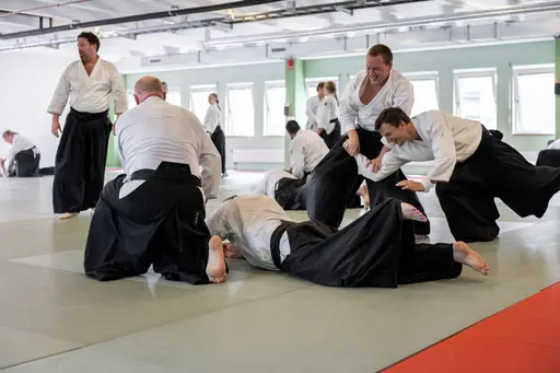 HT-24 invigde vi med ett träningsläger, där Dainius Šilingas från Litauen och vår egen Magnus Ohlsson instruerade. Ett härligt läger med aikidokas från Sverige & Litauen! Foto: Gabriel Brandström