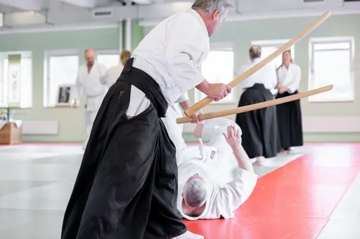 HT-24 invigde vi med ett träningsläger, där Dainius Šilingas från Litauen och vår egen Magnus Ohlsson instruerade. Ett härligt läger med aikidokas från Sverige & Litauen! Foto: Gabriel Brandström