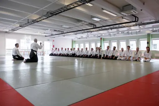 HT-24 invigde vi med ett träningsläger, där Dainius Šilingas från Litauen och vår egen Magnus Ohlsson instruerade. Ett härligt läger med aikidokas från Sverige & Litauen! Foto: Gabriel Brandström