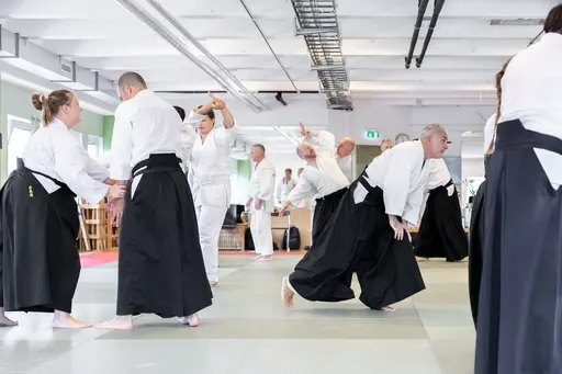 HT-24 invigde vi med ett träningsläger, där Dainius Šilingas från Litauen och vår egen Magnus Ohlsson instruerade. Ett härligt läger med aikidokas från Sverige & Litauen! Foto: Gabriel Brandström