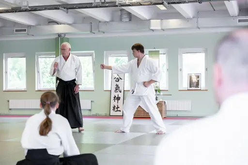 HT-24 invigde vi med ett träningsläger, där Dainius Šilingas från Litauen och vår egen Magnus Ohlsson instruerade. Ett härligt läger med aikidokas från Sverige & Litauen! Foto: Gabriel Brandström