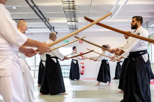 HT-24 invigde vi med ett träningsläger, där Dainius Šilingas från Litauen och vår egen Magnus Ohlsson instruerade. Ett härligt läger med aikidokas från Sverige & Litauen! Foto: Gabriel Brandström