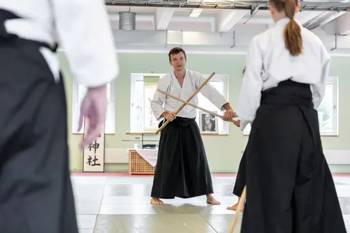 HT-24 invigde vi med ett träningsläger, där Dainius Šilingas från Litauen och vår egen Magnus Ohlsson instruerade. Ett härligt läger med aikidokas från Sverige & Litauen! Foto: Gabriel Brandström