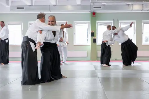 HT-24 invigde vi med ett träningsläger, där Dainius Šilingas från Litauen och vår egen Magnus Ohlsson instruerade. Ett härligt läger med aikidokas från Sverige & Litauen! Foto: Gabriel Brandström