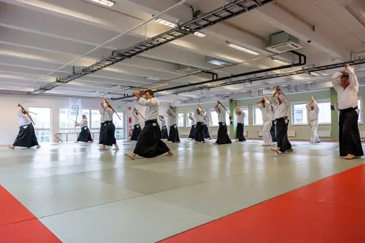 HT-24 invigde vi med ett träningsläger, där Dainius Šilingas från Litauen och vår egen Magnus Ohlsson instruerade. Ett härligt läger med aikidokas från Sverige & Litauen! Foto: Gabriel Brandström