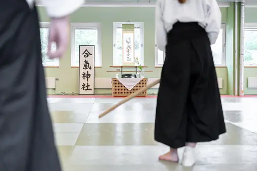 HT-24 invigde vi med ett träningsläger, där Dainius Šilingas från Litauen och vår egen Magnus Ohlsson instruerade. Ett härligt läger med aikidokas från Sverige & Litauen! Foto: Gabriel Brandström