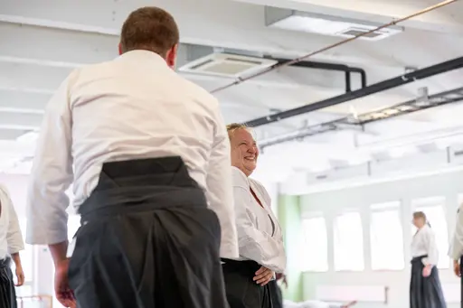 HT-24 invigde vi med ett träningsläger, där Dainius Šilingas från Litauen och vår egen Magnus Ohlsson instruerade. Ett härligt läger med aikidokas från Sverige & Litauen! Foto: Gabriel Brandström