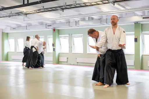 HT-24 invigde vi med ett träningsläger, där Dainius Šilingas från Litauen och vår egen Magnus Ohlsson instruerade. Ett härligt läger med aikidokas från Sverige & Litauen! Foto: Gabriel Brandström