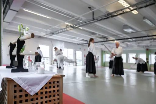 HT-24 invigde vi med ett träningsläger, där Dainius Šilingas från Litauen och vår egen Magnus Ohlsson instruerade. Ett härligt läger med aikidokas från Sverige & Litauen! Foto: Gabriel Brandström
