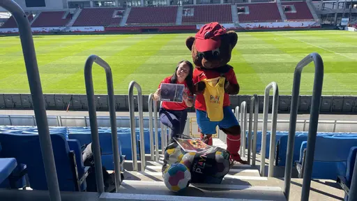Härliga bilder på våra minsta flickstjärnor i HIF ❤️💙