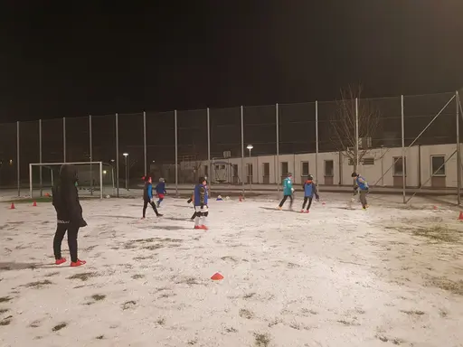 Bilder från träning under februari månad 2021 i snö och kyla.