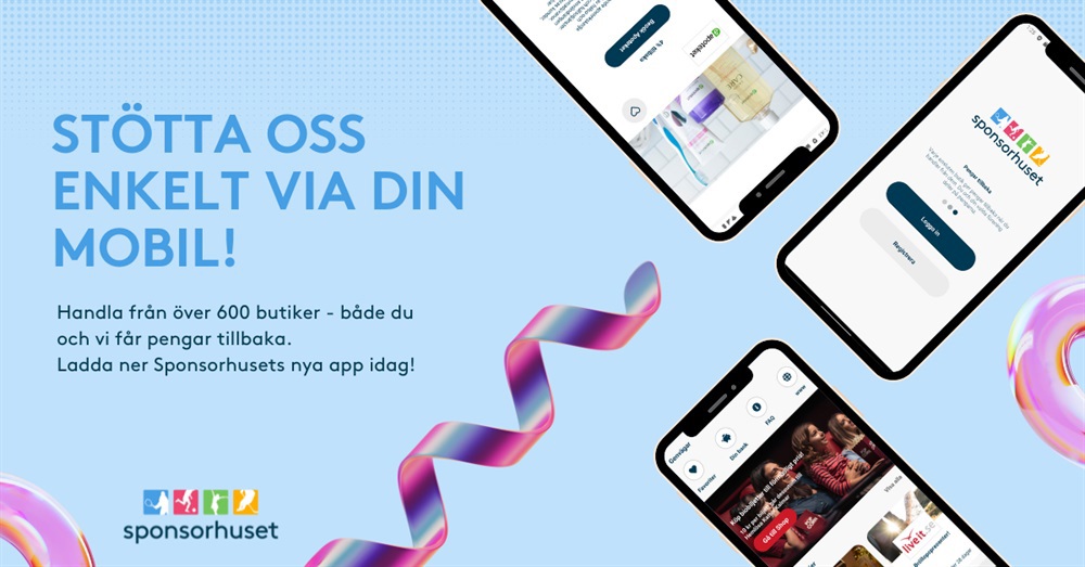 Sponsorhuset - Stötta oss enkelt via din mobil!
