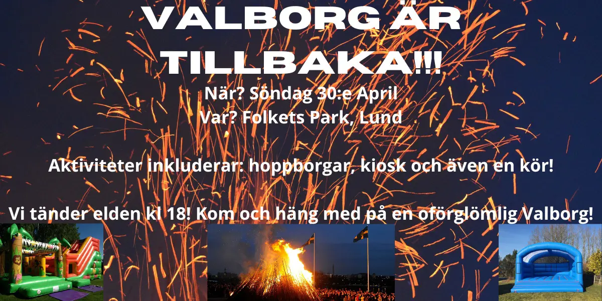 Information kring Valborg-firandet