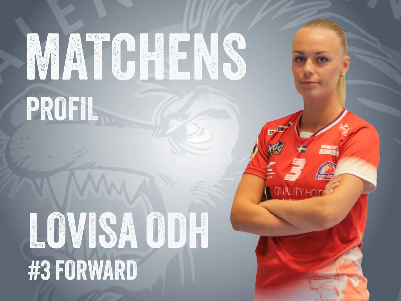 Lovisa Odh är matchens profil mot Lund. Vi har tagit ett snack med henne inför matchen!