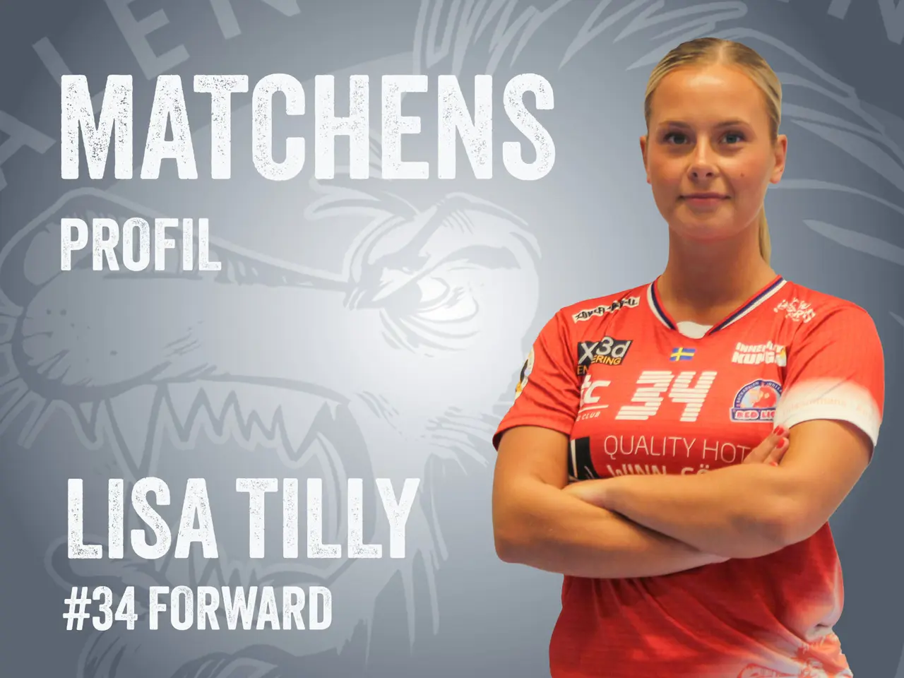 Lisa Tilly är matchens profil i hemmapremiären.