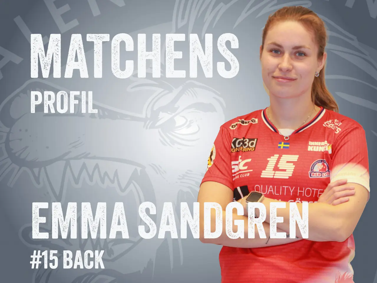 Emma Sandgren är matchens profil mot Engelholm, och vi har tagit ett snack med henne inför matchen.