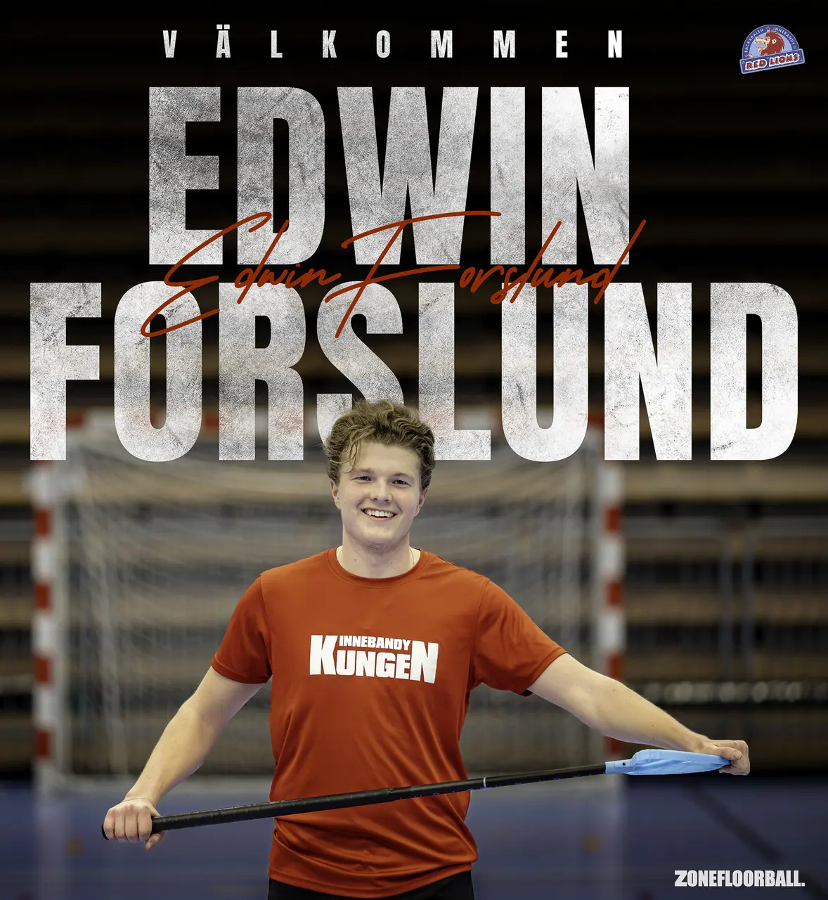 Edwin Forslund är klar för herrlaget. Foto: Kristoffer Lindh.