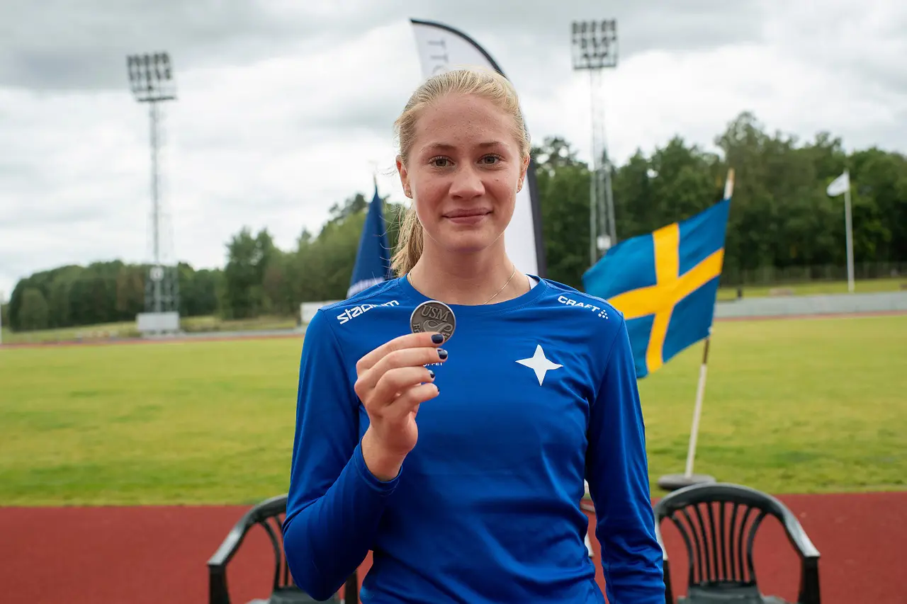 Nike Isaksson tog två medaljer – 200m och 400m – och blev dessutom fyra på 100m. Foto DECA Text & Bild