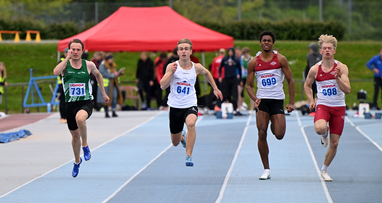 Milton Cooper är femma i P19-statistiken på 200m. Foto: DECA