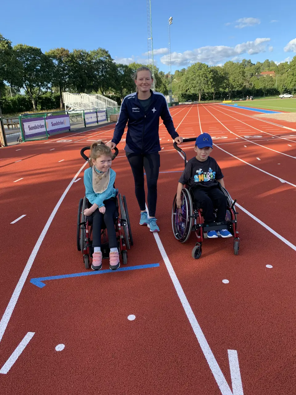Ledare Lisa tillsammans med Edith och Sixten